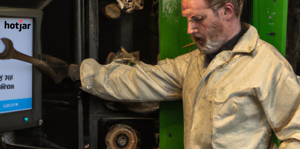 Man using a wrench