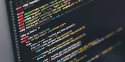 Screen with code