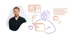 Illustration of a person writing