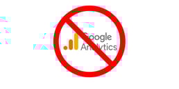 Google Analytics logo with stop sign