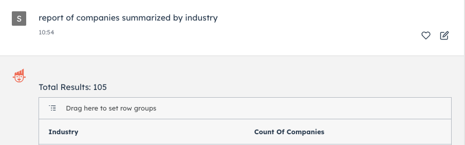 ChatSpot.ai - rapport for oppsummering av industri