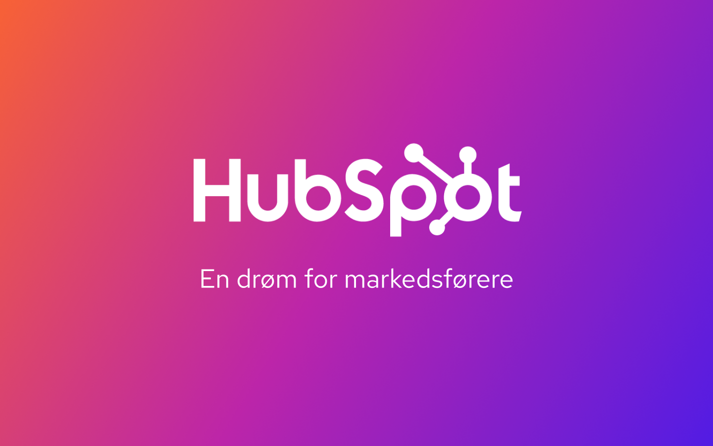 HubSpot til Markedsføring = ❤️